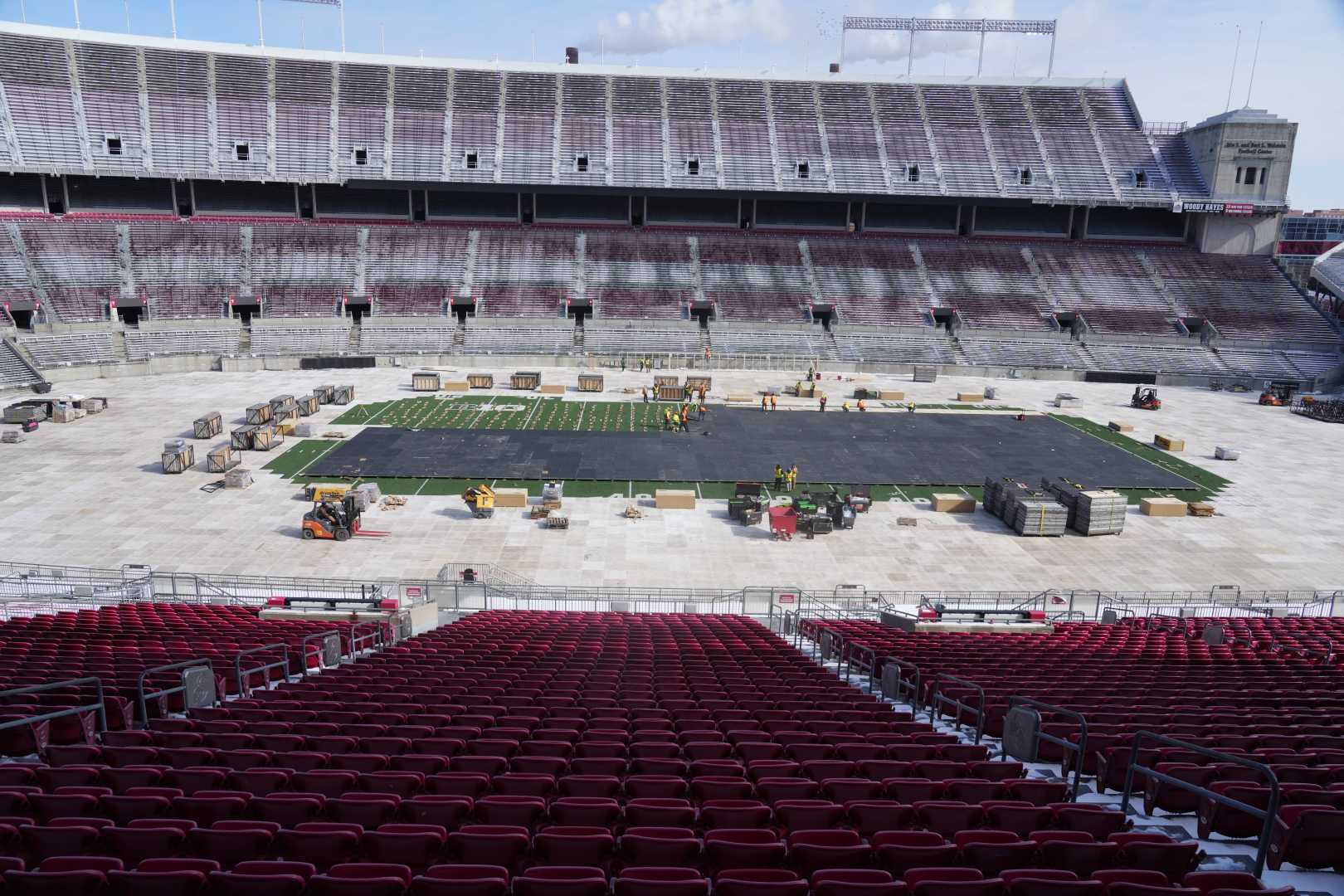 Nhl Stadium Series Ohio Stadium Preparations