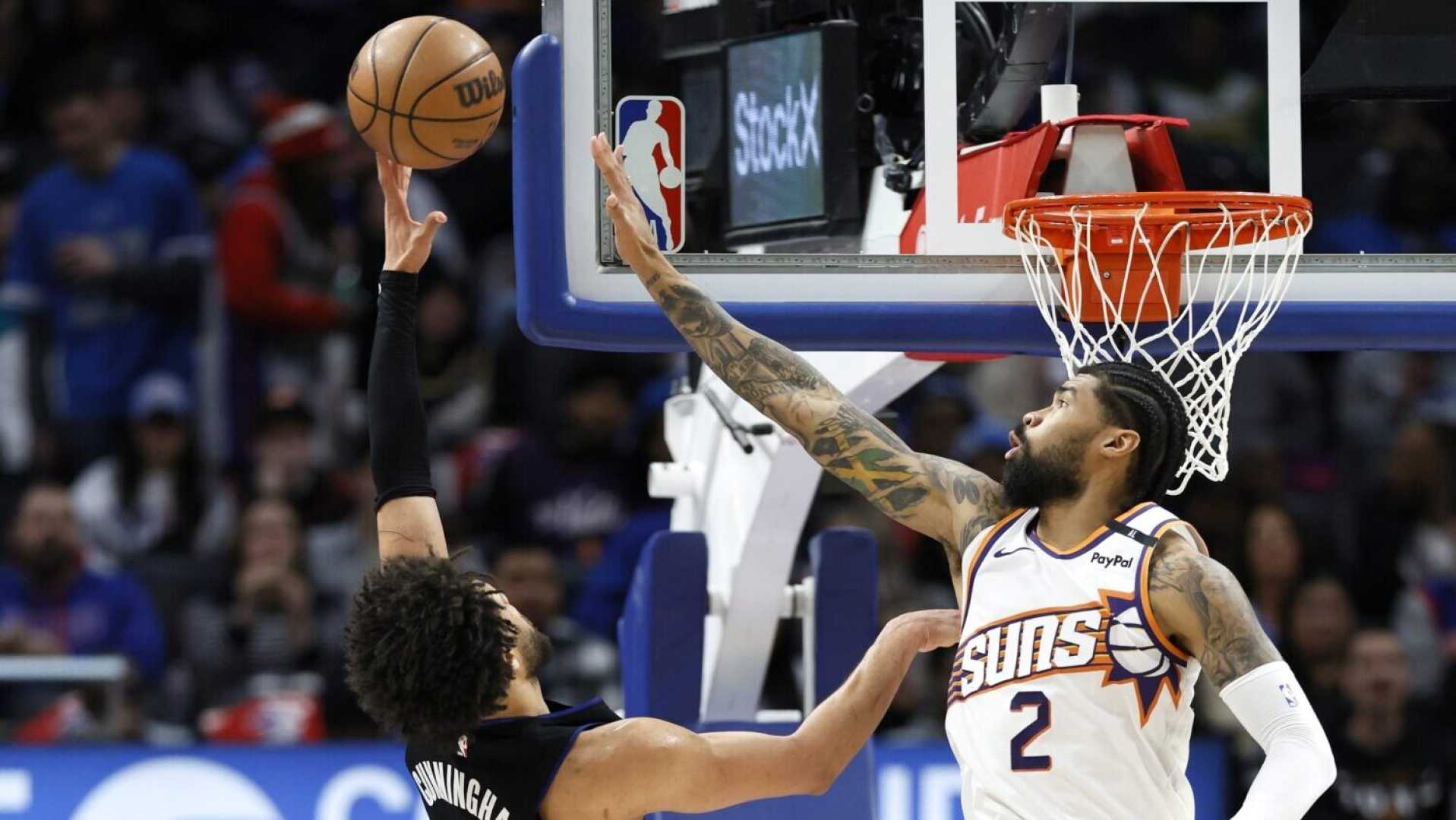 Nick Richards Phoenix Suns Game Action