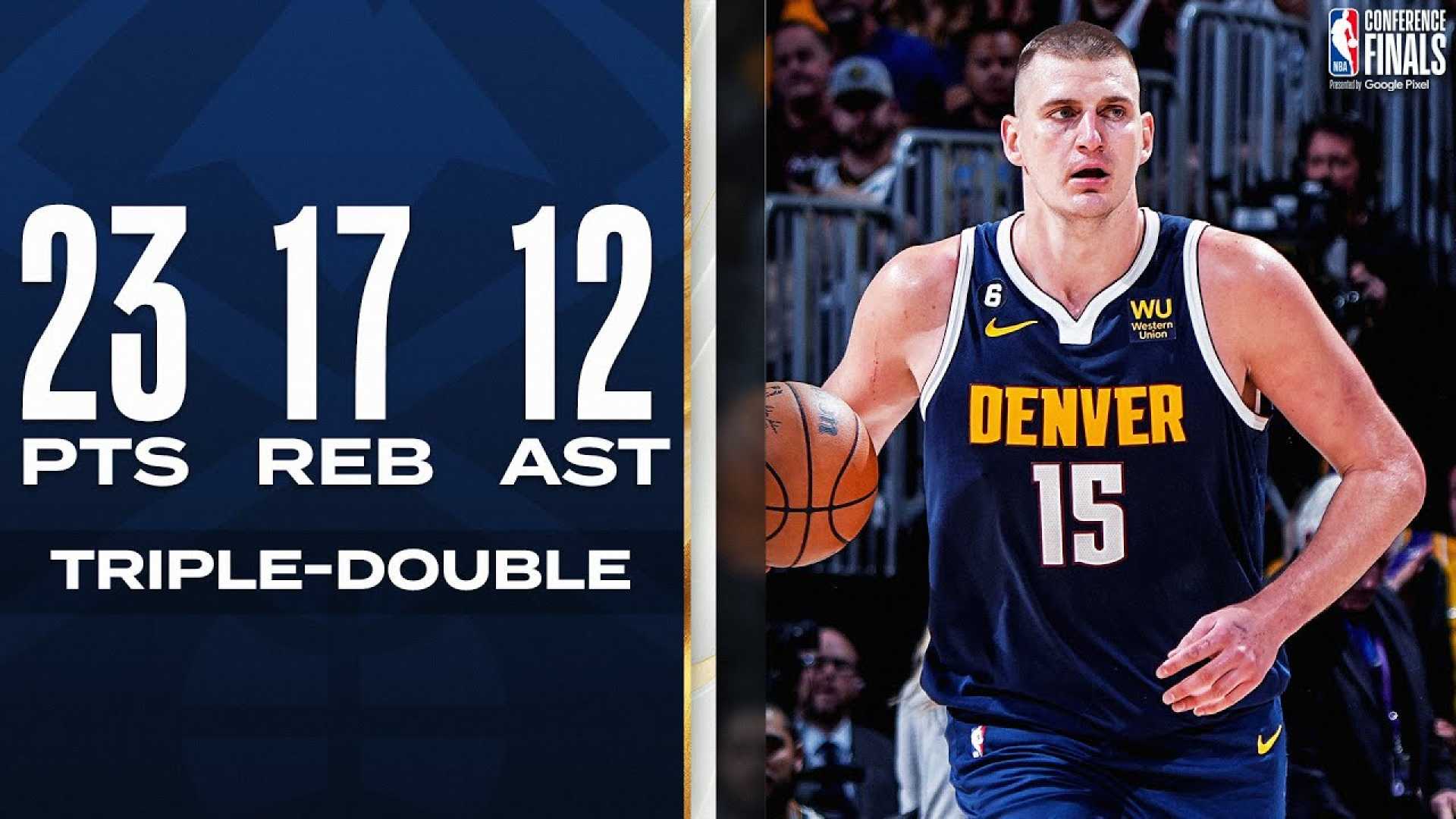 Nikola Jokic Triple Double Nba Game