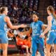 North Carolina Women's Basketball Team In Action