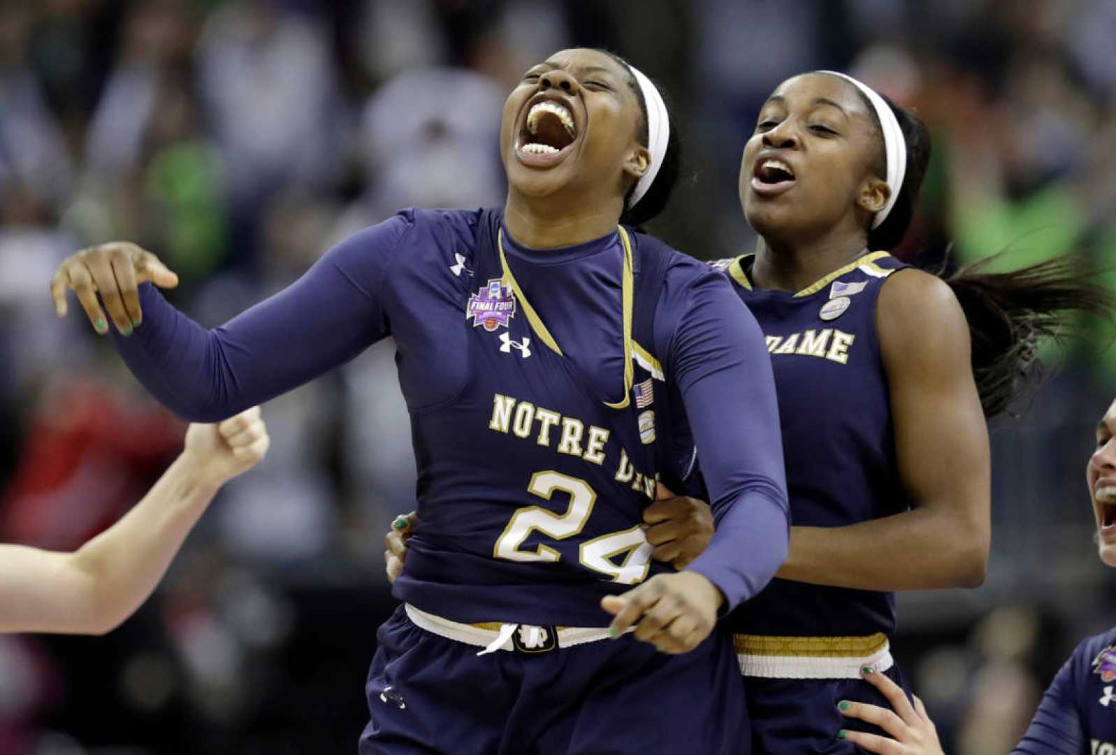 Notre Dame Women's Basketball Legends Arike Ogunbowale Jackie Young