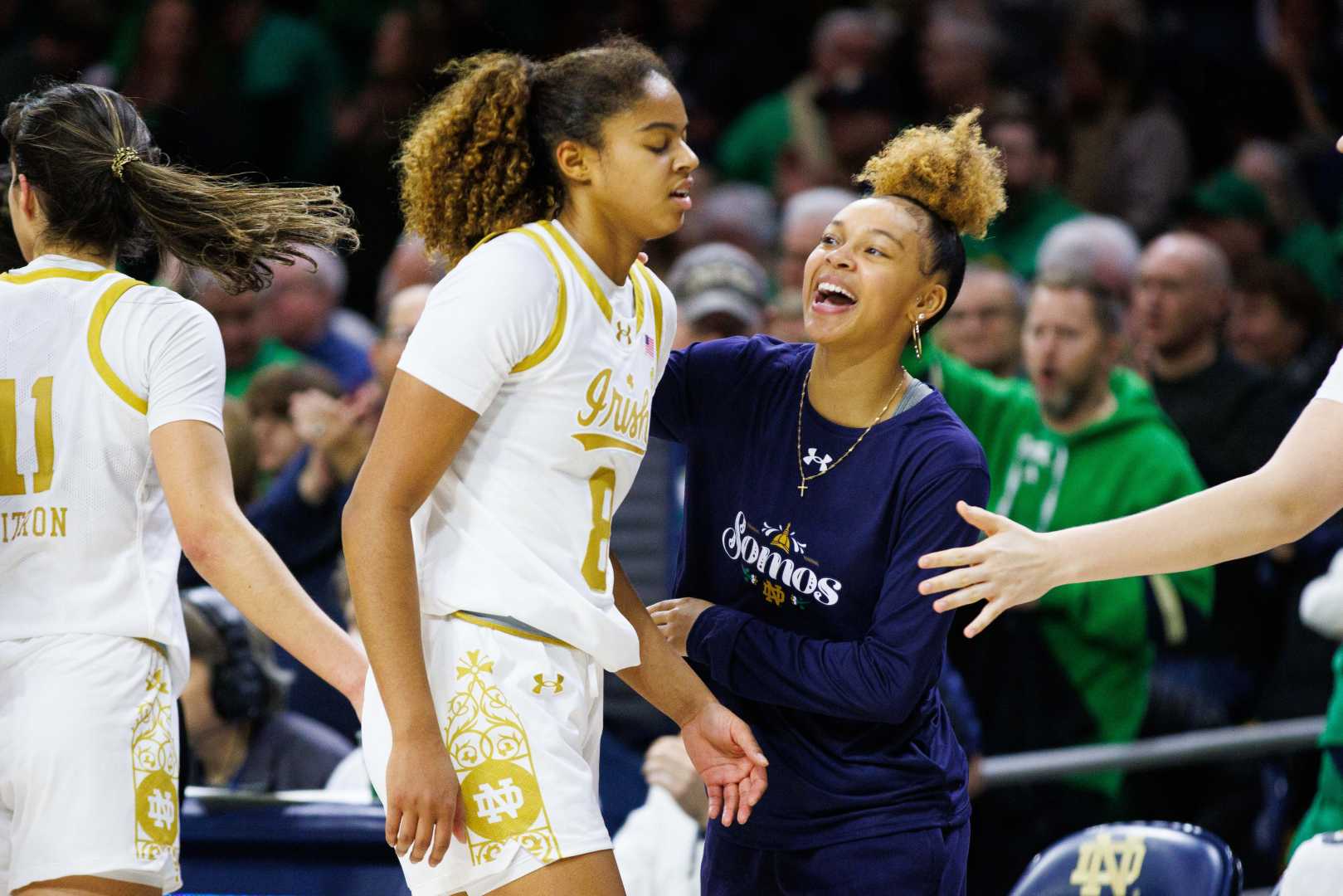 Notre Dame Women's Basketball Team In Action