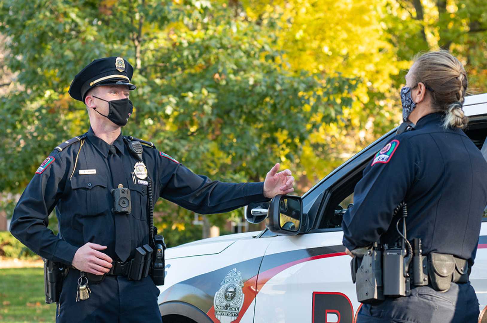 Ohio State University Campus Police And Ice Agents