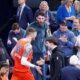 Oklahoma City Thunder Players Huddling During Game