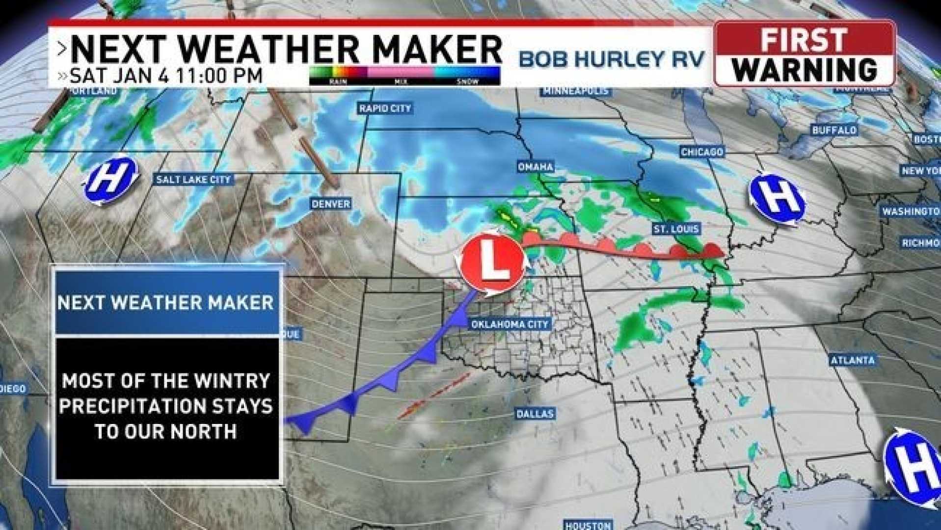 Oklahoma Winter Storm Ice Snow Forecast