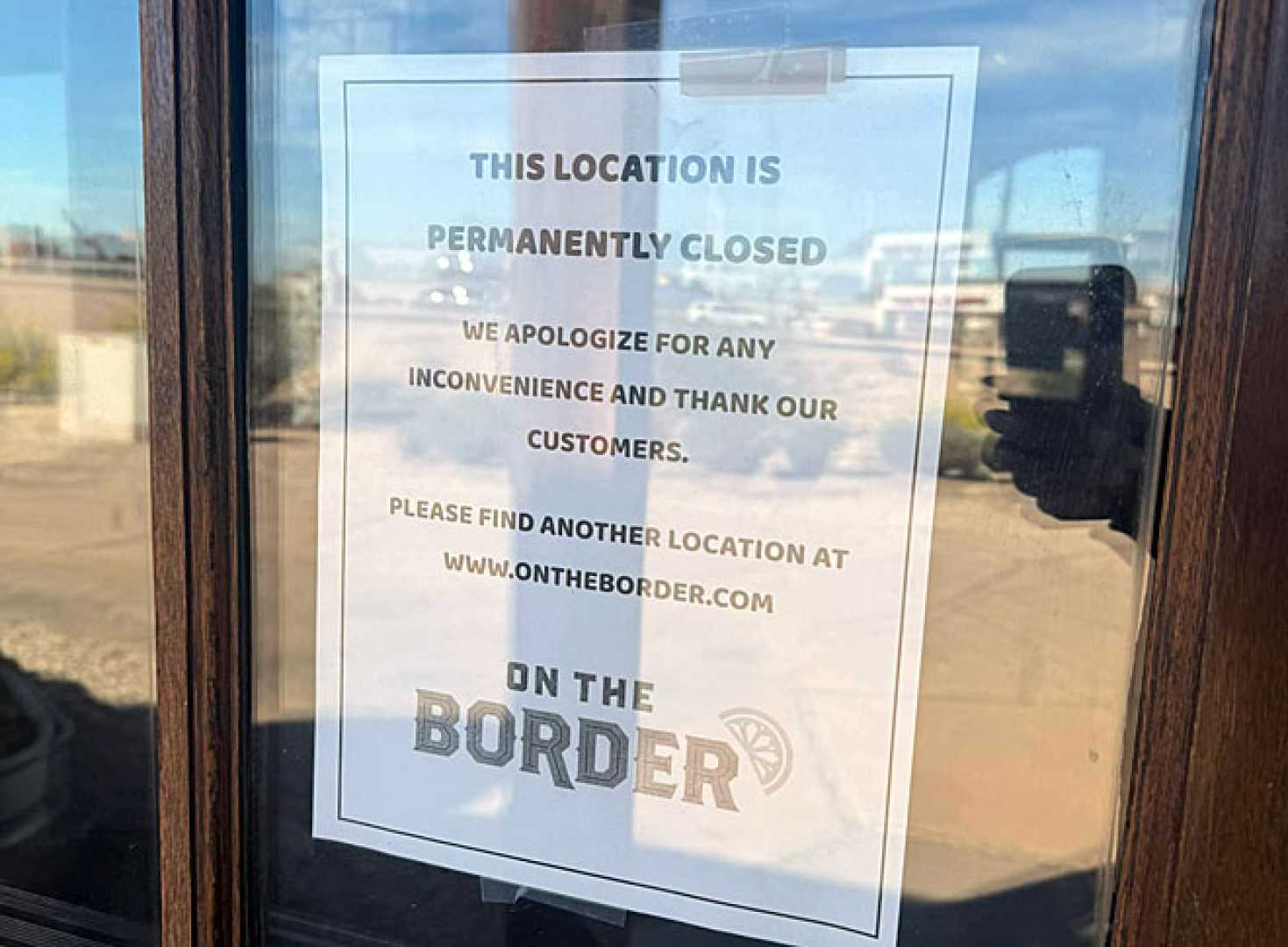 On The Border Orange Location Restaurant Closure