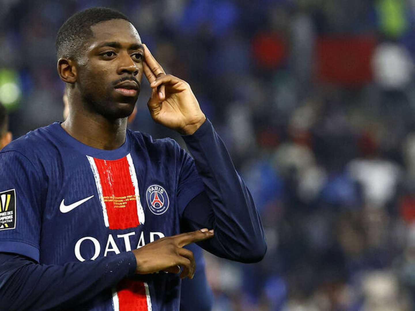 Ousmane Dembélé Paris Saint Germain Celebration