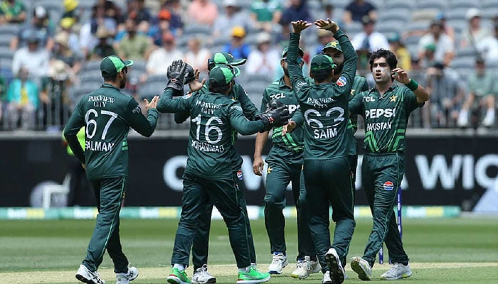 Pakistan Cricket Team Celebrating Victory