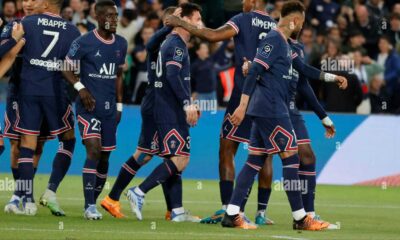 Paris Saint Germain Football Match Celebration