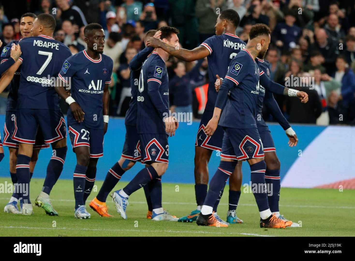 Paris Saint Germain Football Match Celebration