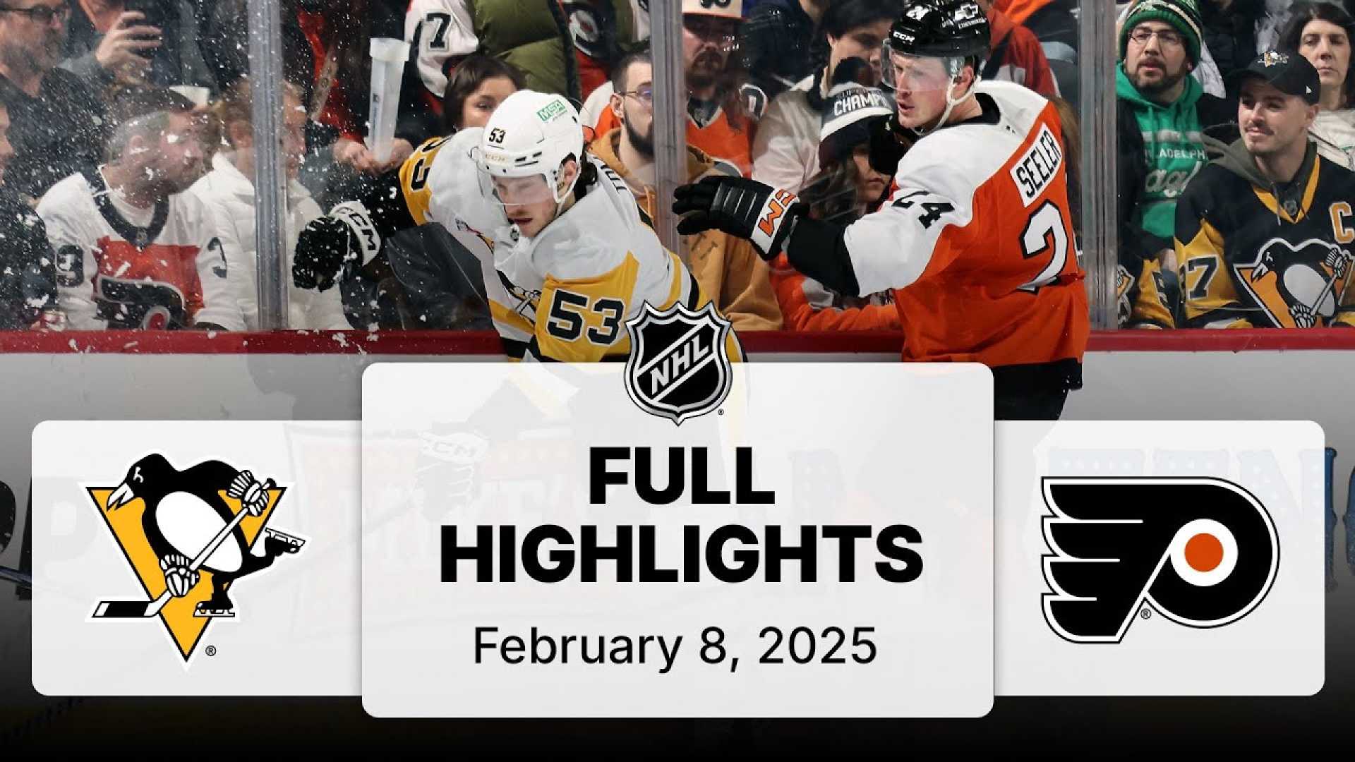 Penguins Flyers Hockey Game February 2025