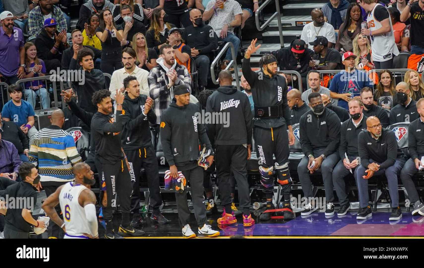 Phoenix Suns Basketball Game Bench