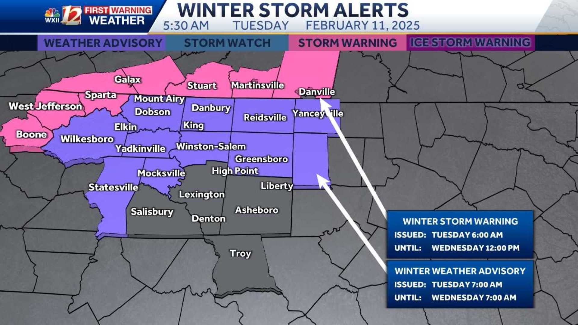 Piedmont Triad Winter Weather Forecast