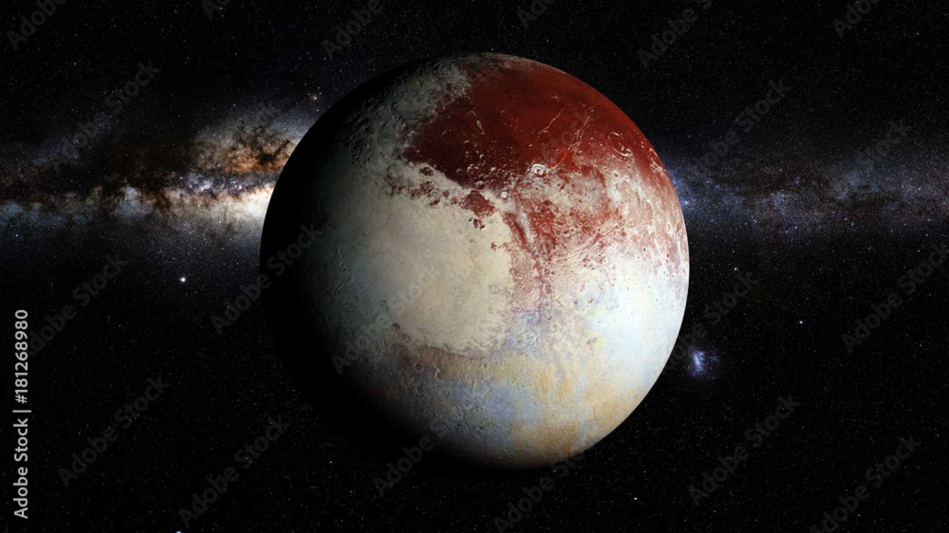 Pluto Dwarf Planet Image With Stars