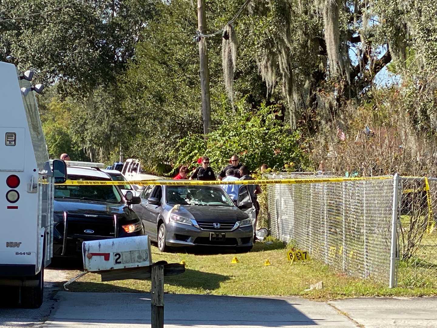 Police Investigation Scene Plant City Florida