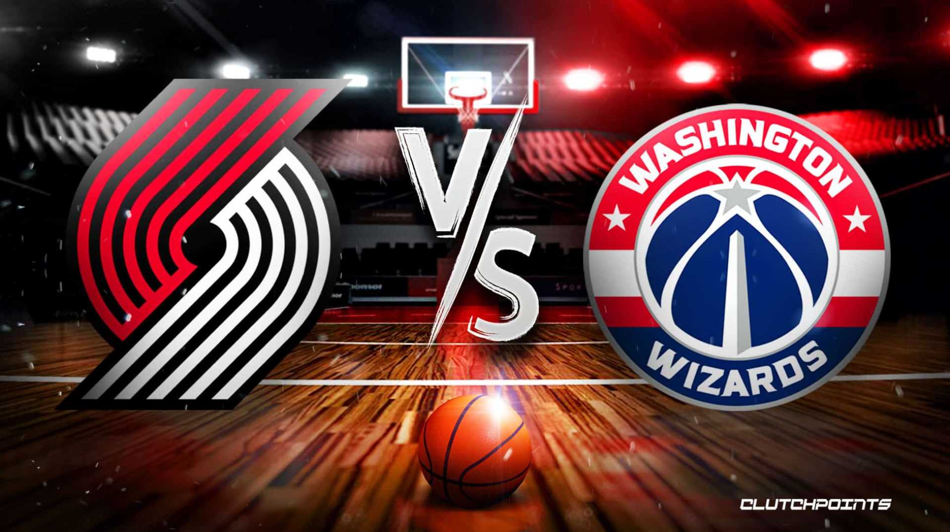 Portland Trail Blazers Washington Wizards Basketball Game