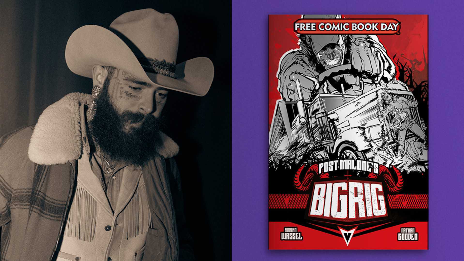 Post Malone Big Rig Graphic Novel Cover Art