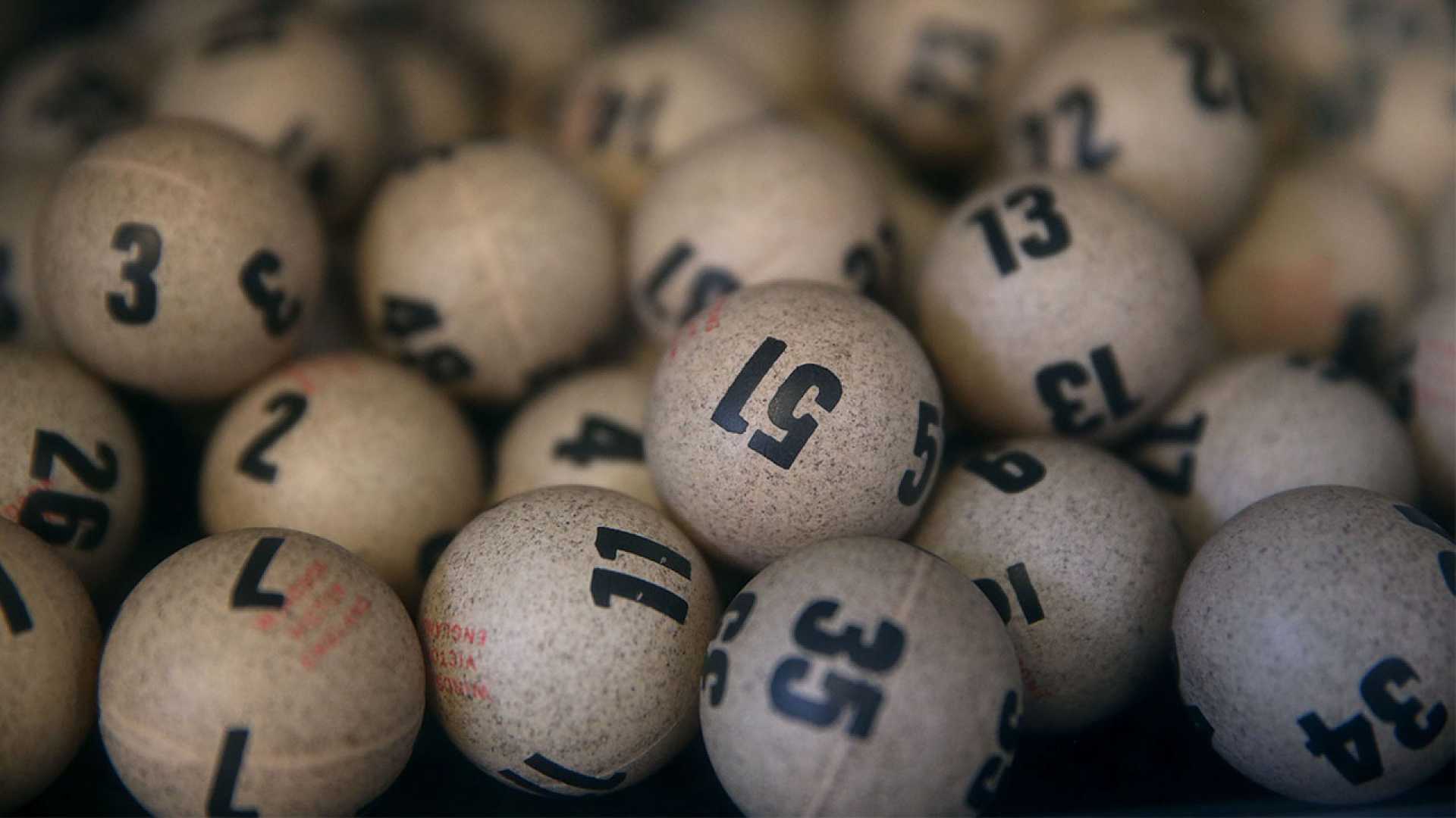 Powerball Lottery Balls Close Up