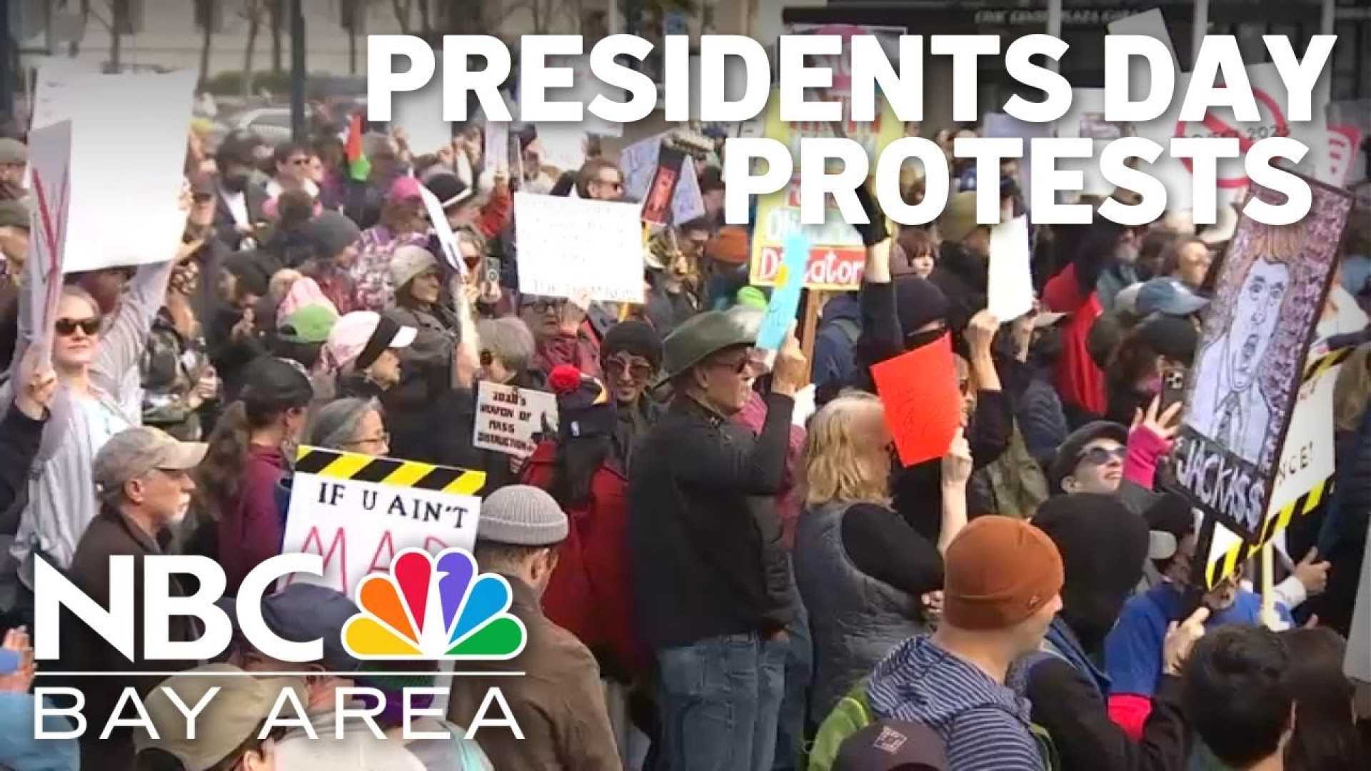 Protests Against Trump Musk Presidents Day