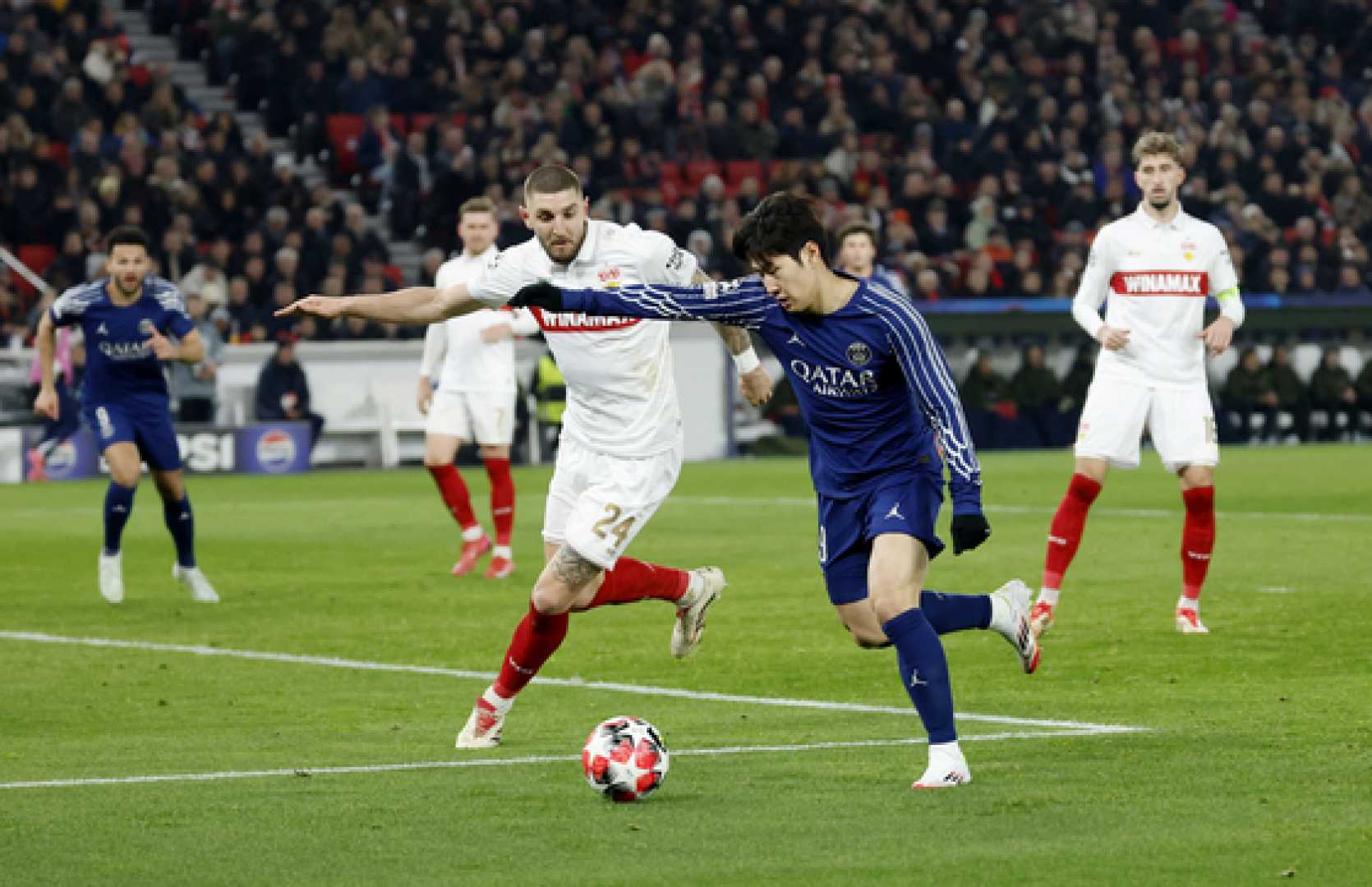 Psg Champions League Match Action