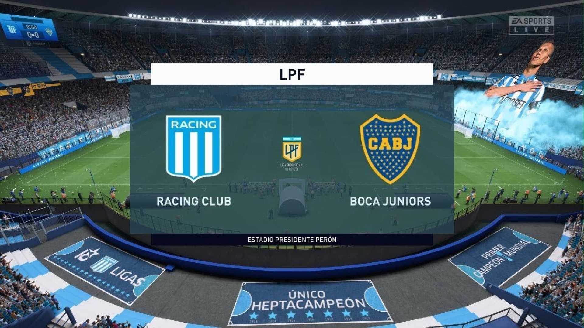 Racing Club Vs Boca Juniors Match At Estadio Presidente Perón