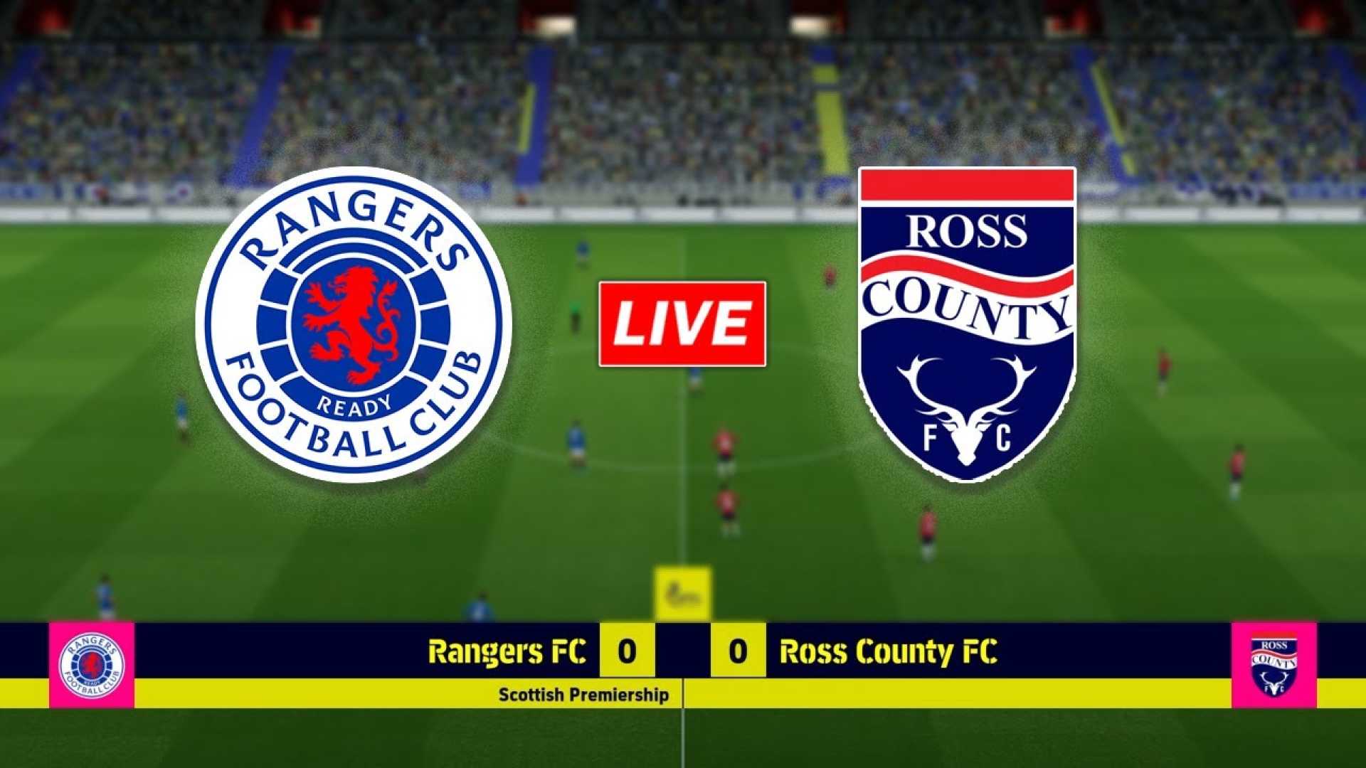 Rangers Vs Ross County Scottish Premiership Match