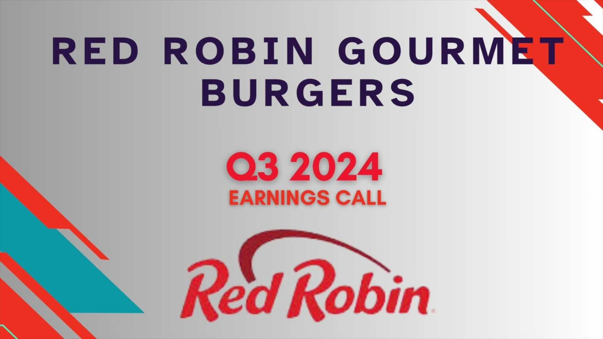 Red Robin Gourmet Burgers Financial Announcement