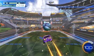 Rocket League Gameplay Crossbar Ping Teaser