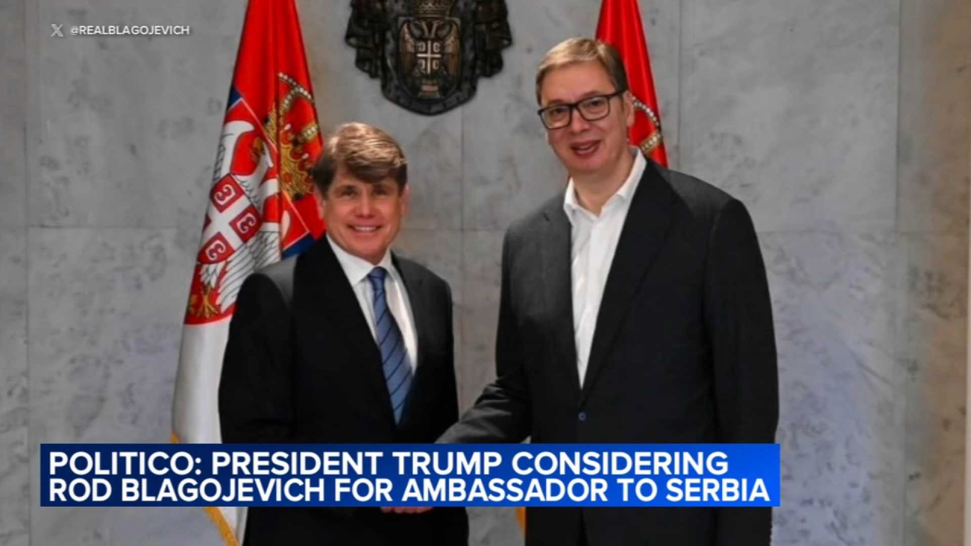 Rod Blagojevich Trump Administration Ambassador Serbia