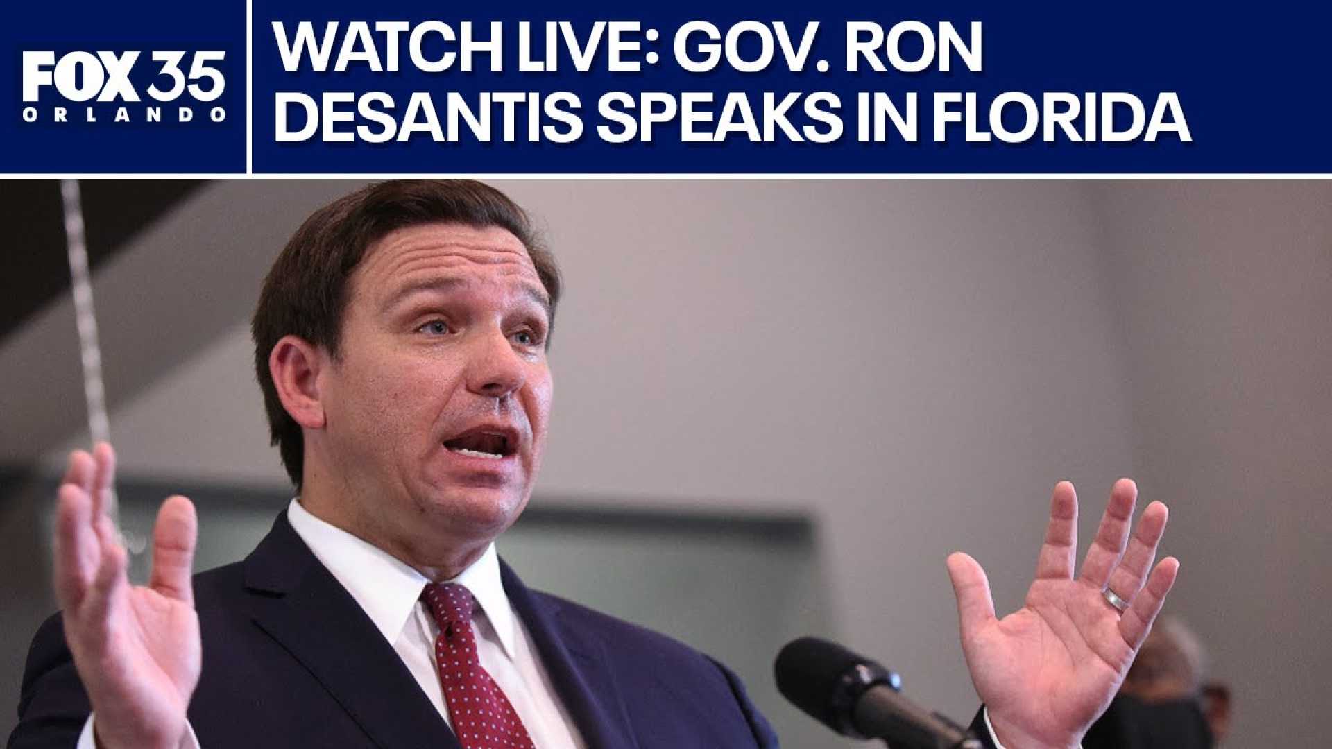 Ron Desantis Orlando News Conference Weather