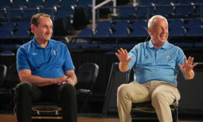 Roy Williams Mike Krzyzewski Greensboro Coliseum Interview