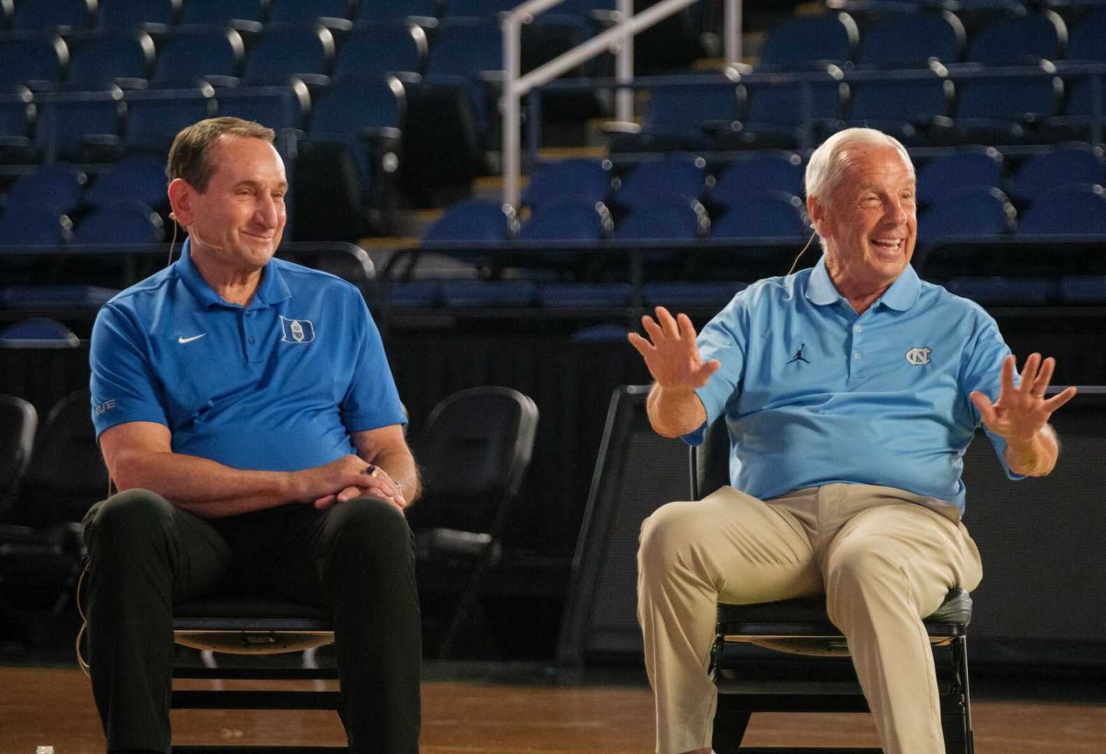 Roy Williams Mike Krzyzewski Greensboro Coliseum Interview