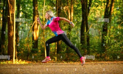 Running Through Trees In A Park