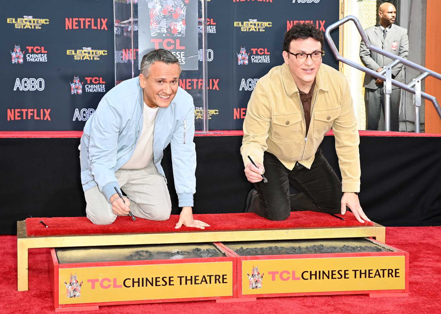 Russo Brothers Handprint Ceremony Hollywood