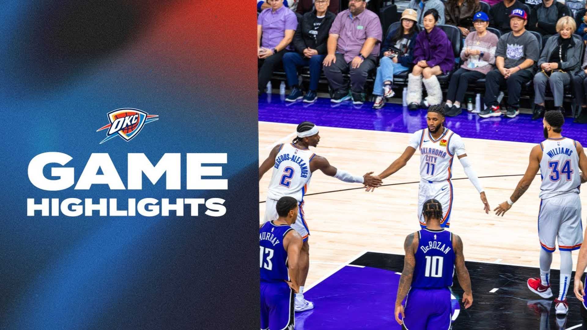 Sacramento Kings Vs Oklahoma City Thunder Game