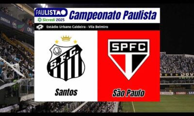 Santos Vs São Paulo 2025 Campeonato Paulista Match