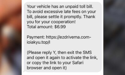 Scam Text Messages Unpaid Tolls