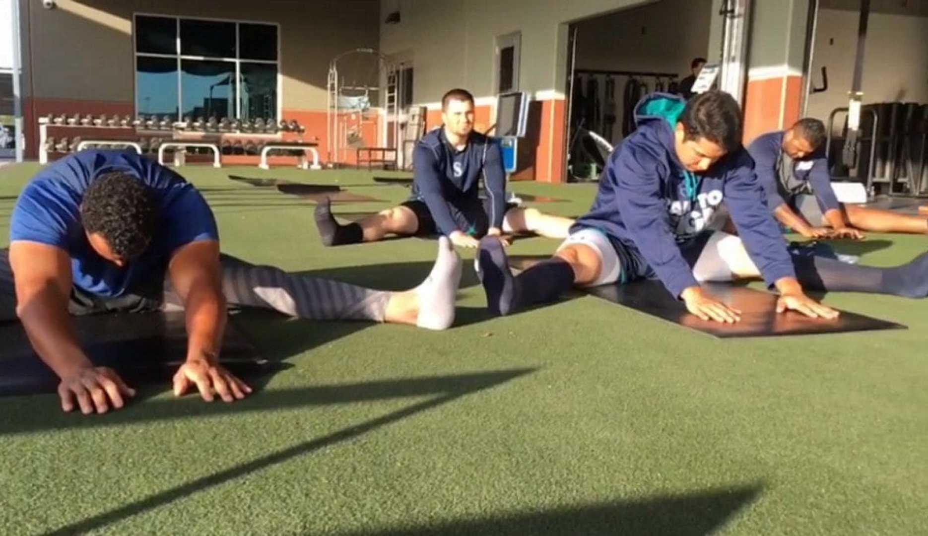 Seattle Mariners Yoga Training