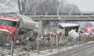 Semi Trucks Collision Us 131 Allegan County