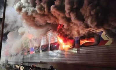 Septa Train Fire, Crum Lynne Station, Ridley Park, Pennsylvania