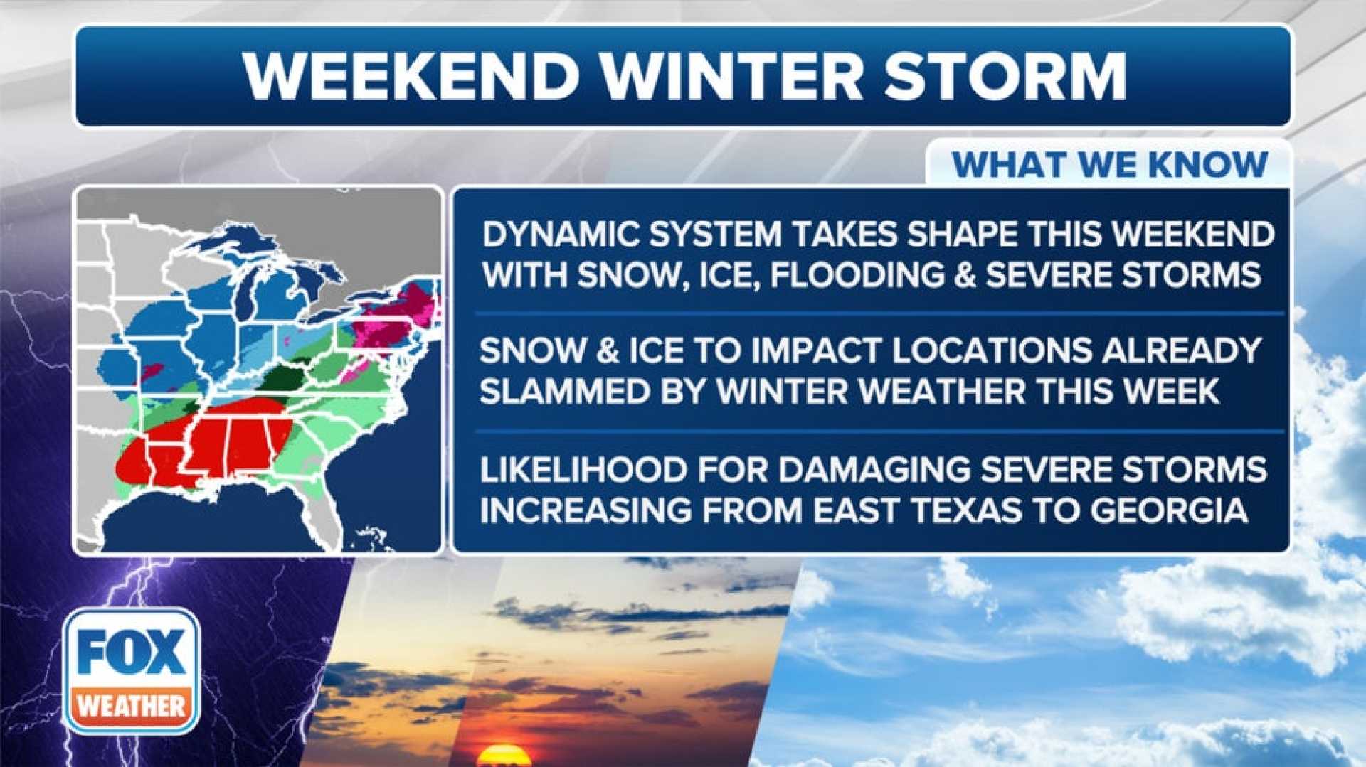 Severe Storms Flooding Snow Ice Weather Forecast