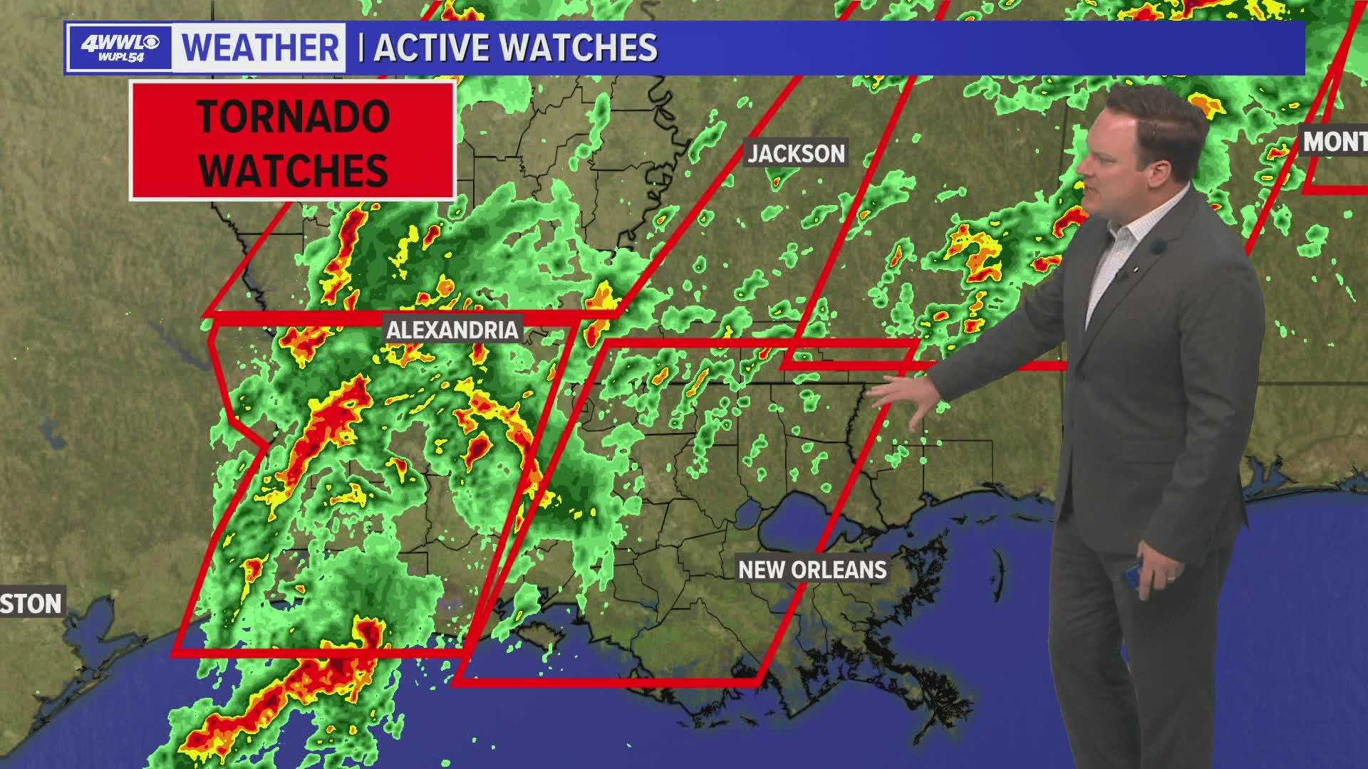 Severe Weather Tornado Watch Louisiana