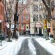 Snow Covered New York City Streets Winter Storm