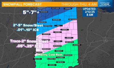 Snowy Conditions Northern Indiana Travel Advisory