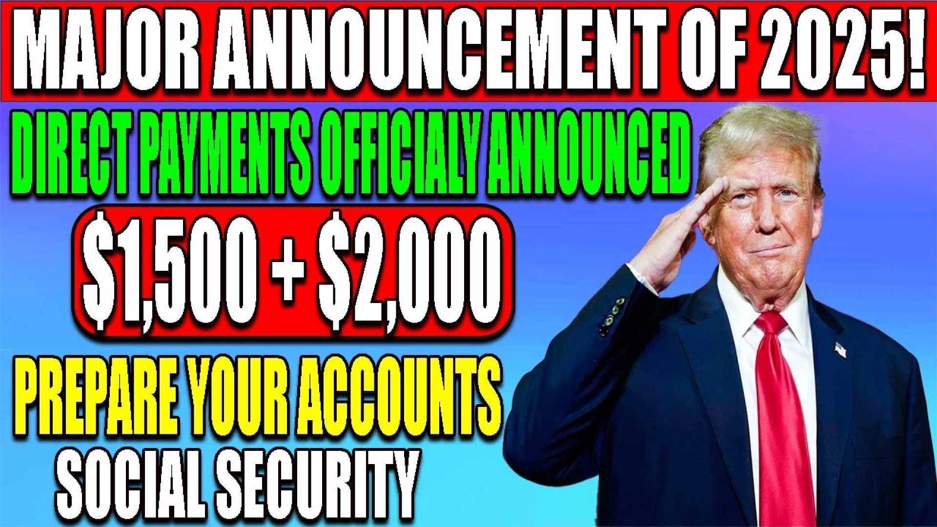 Social Security Benefits Payments Announcement