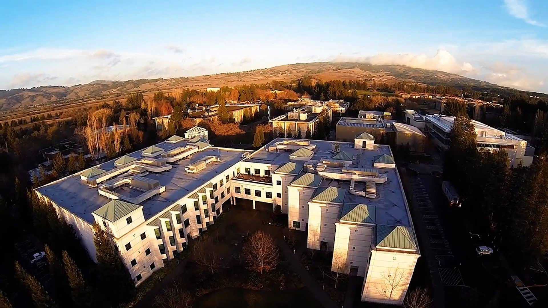 Sonoma State University Campus Aerial View