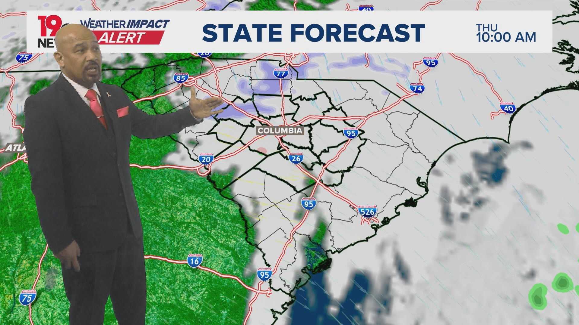 South Carolina Snow Flurries February 2025