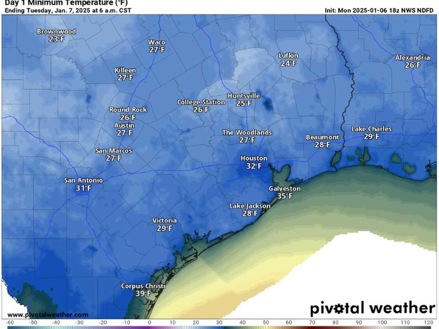 South Texas Freezing Weather Forecast February 2025