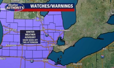 Southeast Michigan Winter Weather Advisory Snow Forecast