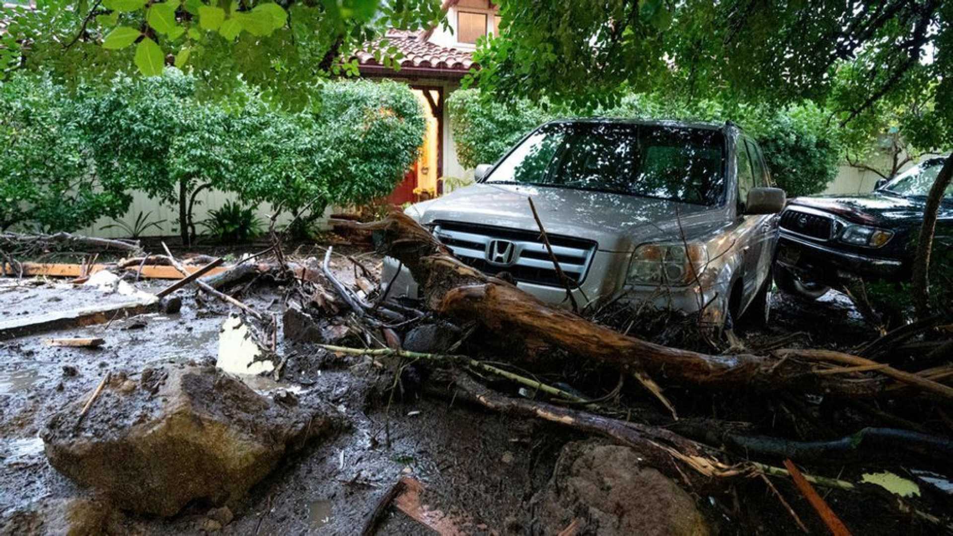 Southern California Storm Flooding Debris Flow